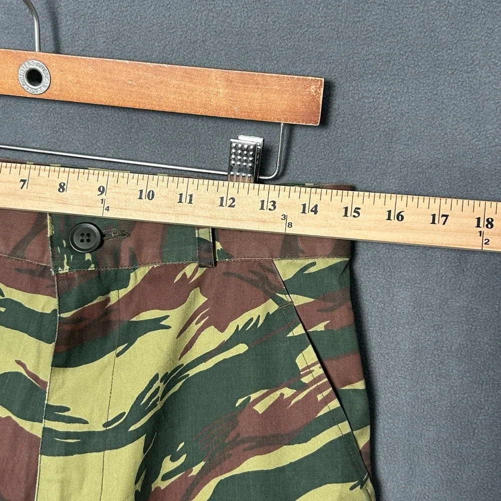 Vtg 70s French F1 Lizard Camo Military Uniform Set Jacket & Pants Deadstock M